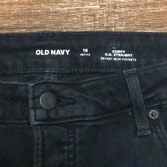 Curvy High Wasted Button-Fly O.G. Straight Cut-Off Jeans For Woman Size 16 NWT - Picture 2 of 13